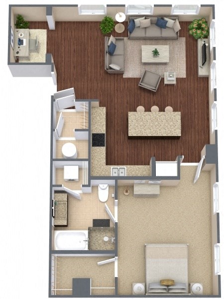 Transit 16 Floor Plan at Metro67, Memphis, Tennessee